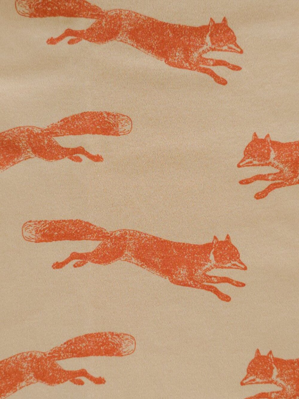 Kate Quinn Jumping Fox Swaddle Blanket Baby Organic Cotton Interlock